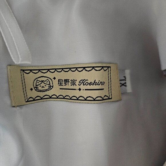 💎Hoshino Pleated Plaid Blue And Cream Tartan Mini Skirt - Picture 3 of 8